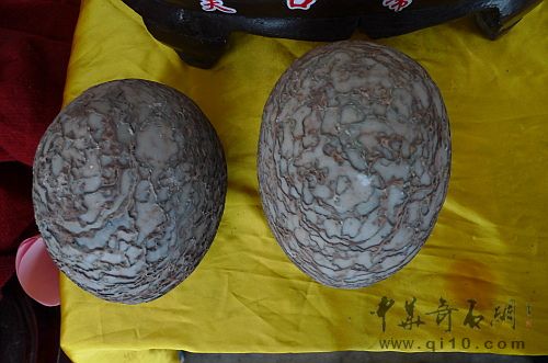 090711昆明石博会J020打磨沉积岩假冒恐龙蛋1-1.JPG