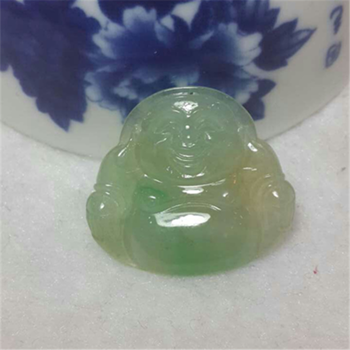 冰糯种三彩佛870元